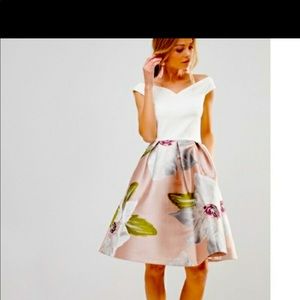 Ted Baker Valtia Chatsworth Jacquard Dress 👗Size 3 US 8